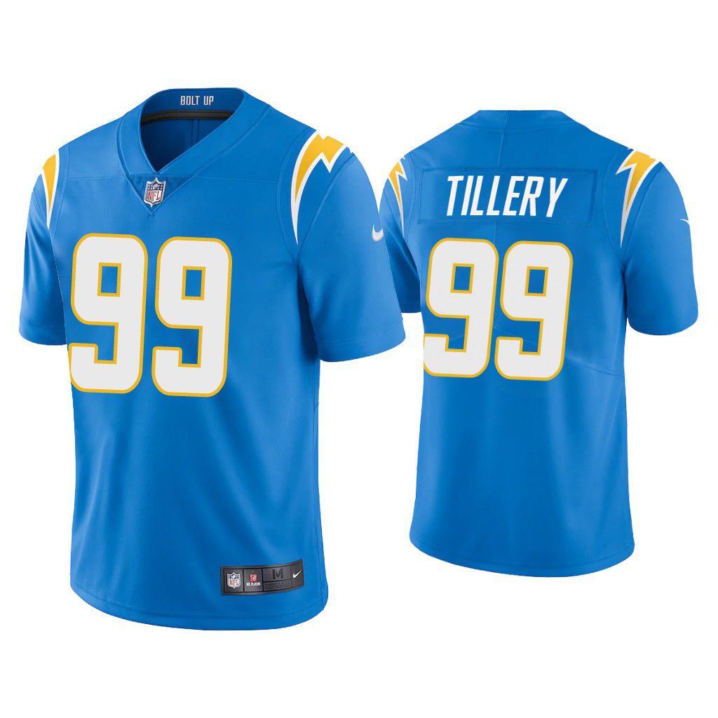 Men Los Angeles Chargers 99 Jerry Tillery Nike Powder Blue Limited NFL Jersey